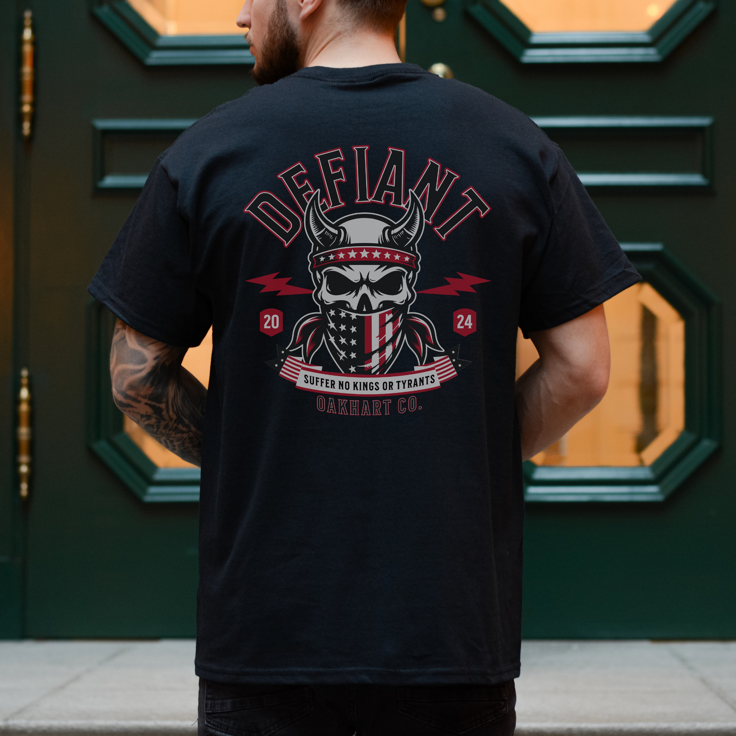 Defiant T-Shirt – Suffer No Kings or Tyrants