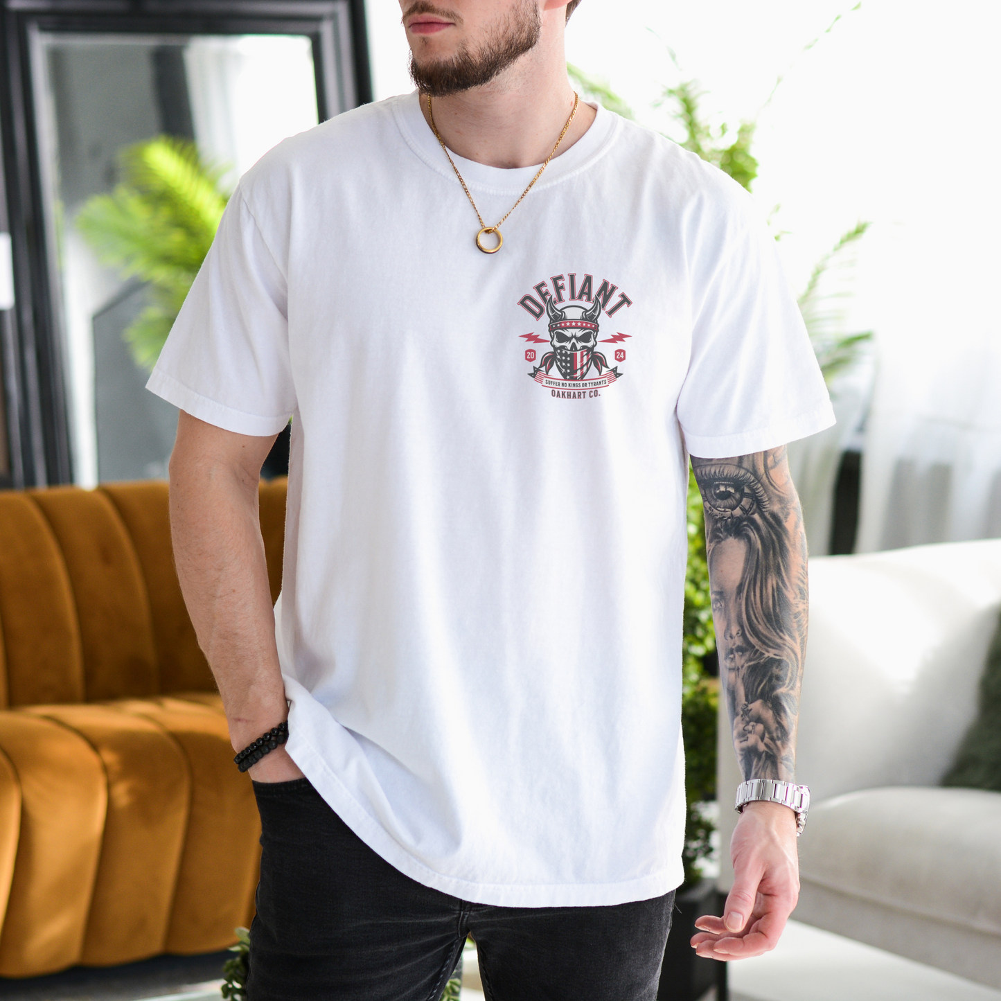 Defiant T-Shirt – Suffer No Kings or Tyrants